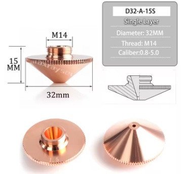 Buse laser simple D32